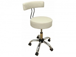 Стул мастера Монро со спинкой на металлическом каркасе бежевый