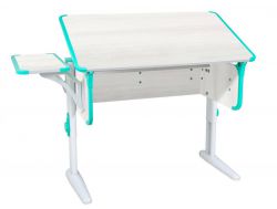 Парта СУТ 43 с полкой рамух-аквамарин