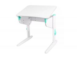 Парта СУТ 44 белый-аквамарин