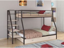 Двухъярусная кровать Толедо 1 Я коричневый-дуб молочный