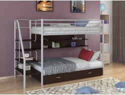 Двухъярусная кровать Толедо ПЯ серый-венге