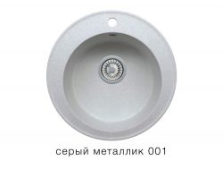 Кухонная мойка Tolero R-108 Серый металлик 001