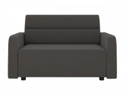 Диван прямой Уппса Серый велюр