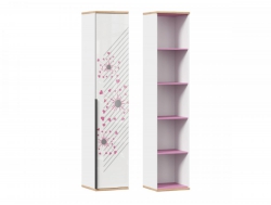 Шкаф одностворчатый Урбан ЛД 528.040.000 Белый/Розовый