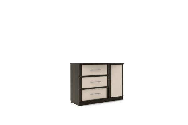 Комод с дверкой три ящика Сл 18 (РГ)