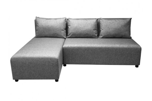 Диван угловой серый Виктория melange