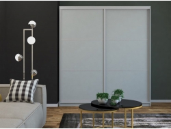 Шкаф-купе Ксения тройной ЛДСП Серый